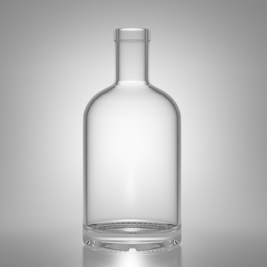 VIT126_750ml 680g Clear Glass Bottle Wholesale For Liquor