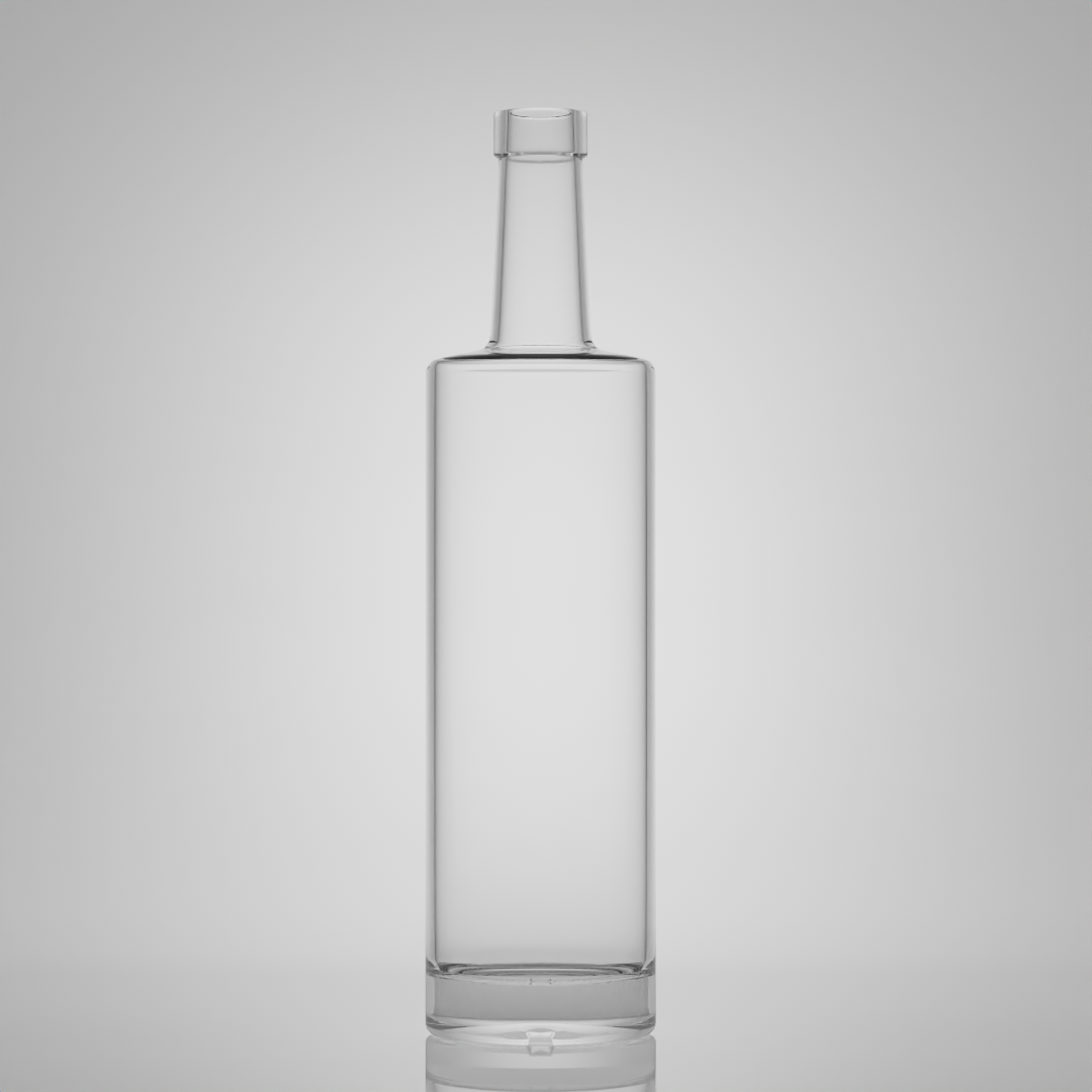 VIT161 650g Wholesale 750ml Glass Bottle With Cork For Spirit