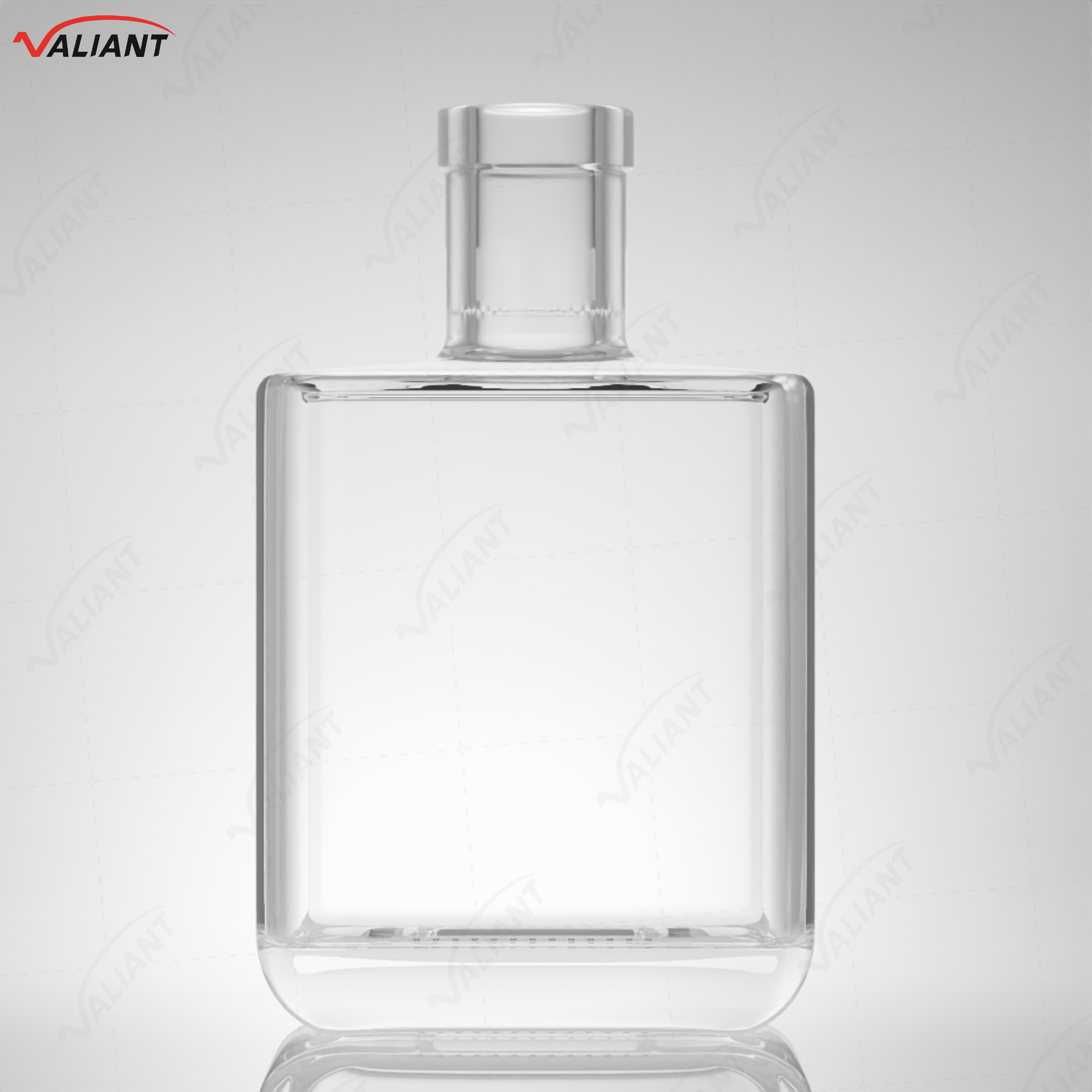 VIT180 750g 500ml/700ml Round Glass Whiskey Bottles Wholesale