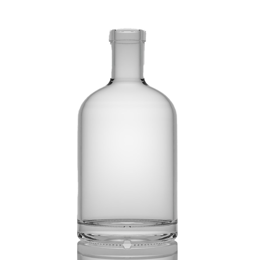 VIT183 820g 700ml Round Glass Bottles Wholesale